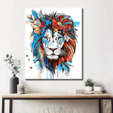 Malen nach Zahlen Löwe Blumenmähne